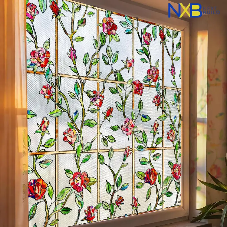 مميزات واستخدامات زجاج مصنفر مرسوم